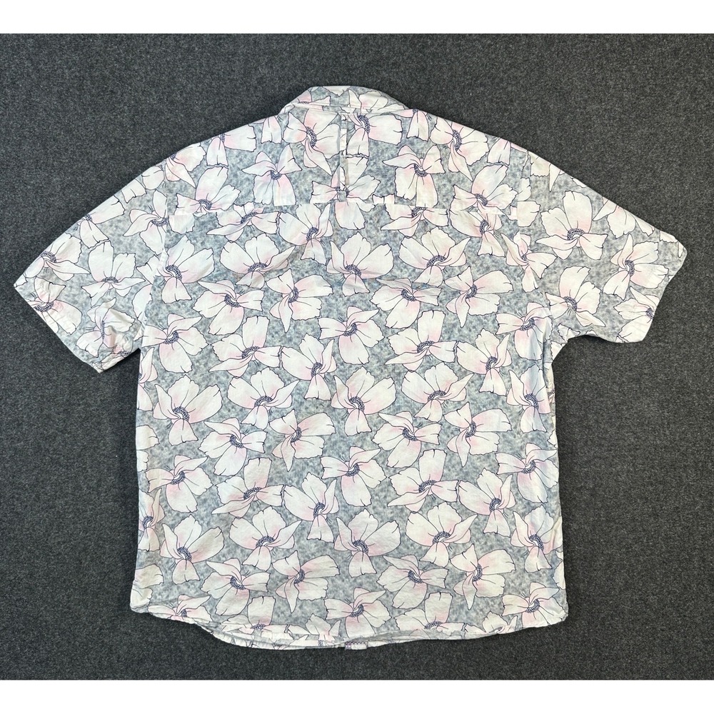 Johnston & Murphy Men's M Short Sleeve Button Down Shirt Floral - Picture 10 of 10